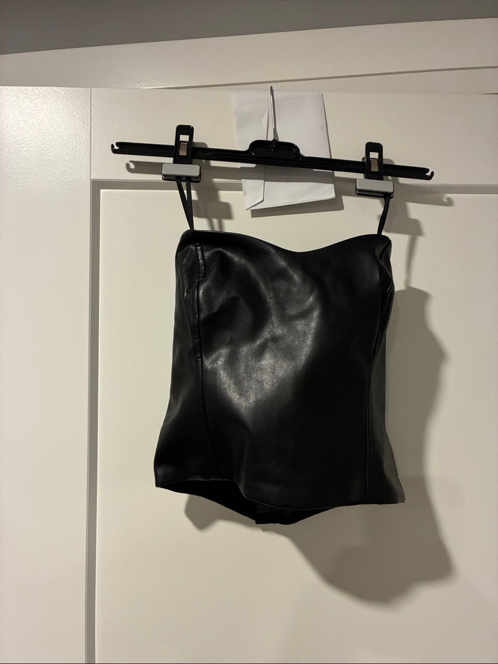 Babaton vegan leather cropped tank!